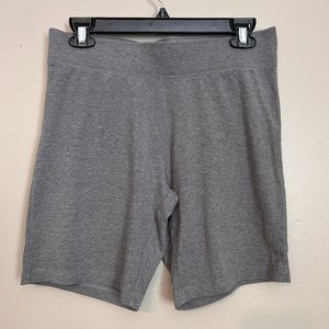 Grey Biker Shorts